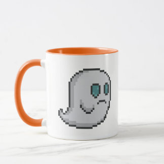 8-bit Retro Ghost Mug
