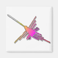 8 Bit Retro Video Game Nazca Lines Hummingbird