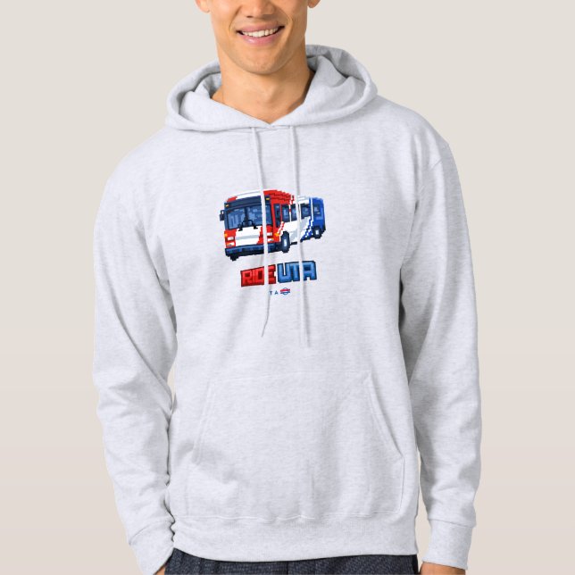 8-bit Ride UTA bus Hoodie (Front)