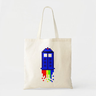 8 Bit Time Travel Tote Bag