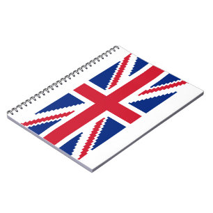 8 Bit Union Pixel Jack Spiral Notebook