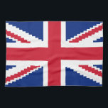 8 Bit Union Pixel Jack Tea Towel<br><div class="desc">Union Pixel Jack UK Flag Vintage 8 Bit Pixel Art.

Globe Trotters specialises in idiosyncratic imagery from around the globe. Here you will find unique Greeting Cards,  Postcards,  Posters,  Mousepads and more.</div>