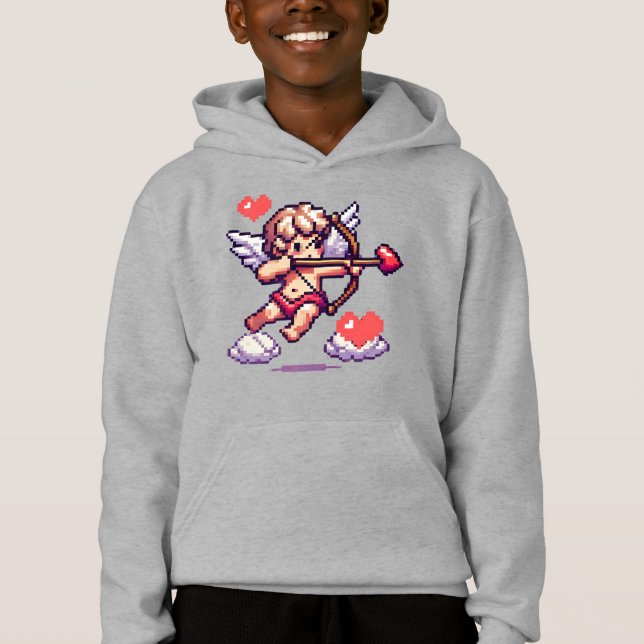 8 bit Valentine's Day classic/vintage Cupid (Front)