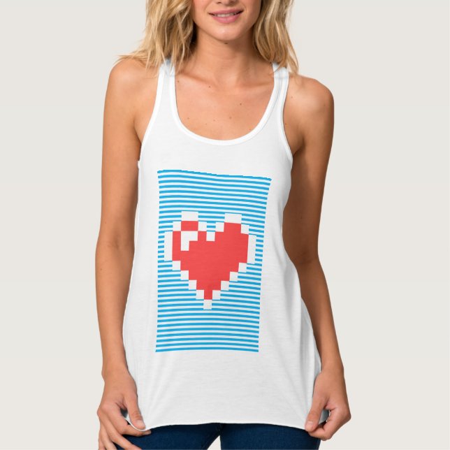 8 Bits Heart, Singlet (Front)