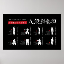 8 Brocades Ba Duan Jin QiGong Poster