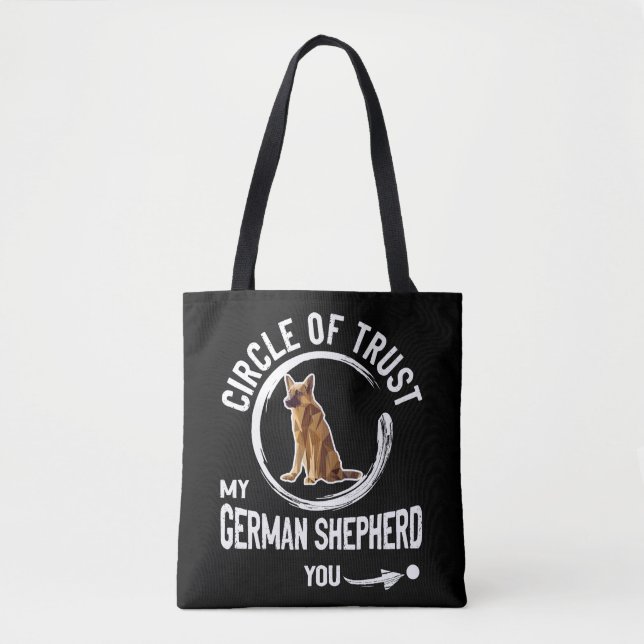8 Circle Of Trust My German Shepherd Tote Bag (Front)