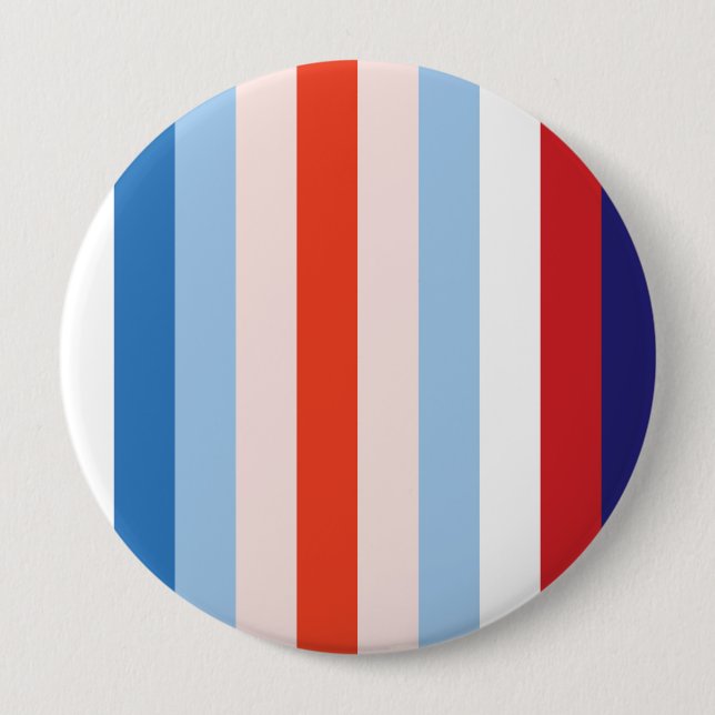 8 Colour Combination 10 Cm Round Badge (Front)