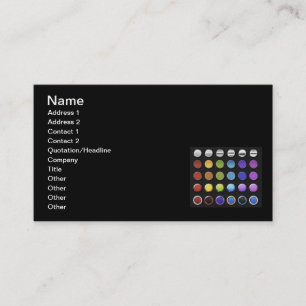 8-ColourfulGlossy Business Card