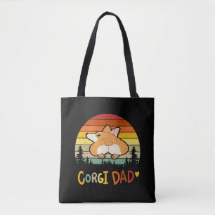 8 Corgi Dad Tote Bag