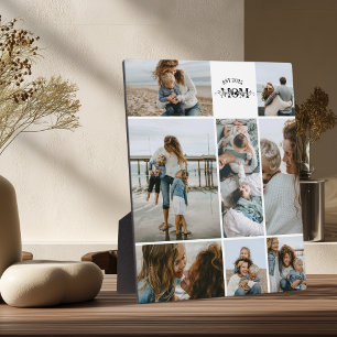 8 Custom Photo Collage Best Mom Ever  Plaque
