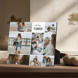 8 Custom Photo Collage Best Mum Ever  Plaque