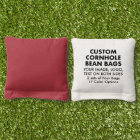 8 Custom TURQUOISE Cornhole Bean Bags - 17 Colours