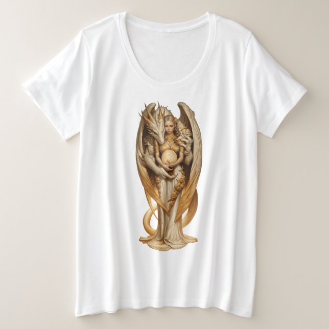 #8 Dragon Lady Plus Size T-Shirt (Design Front)