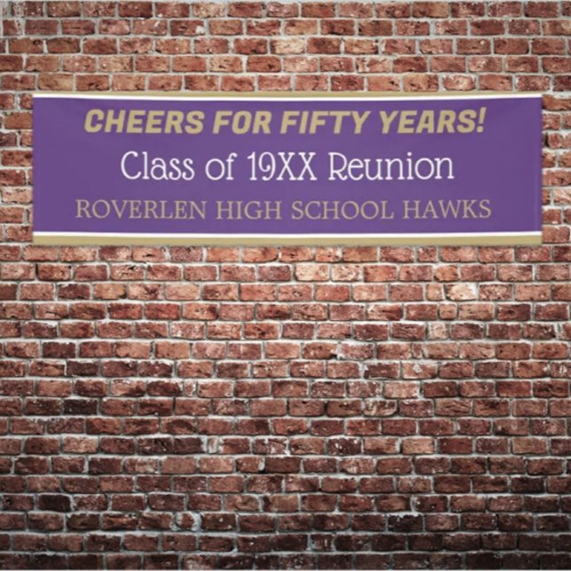 8 ft Banner! Edit the year! Class reunion Banner (Creator Uploaded)