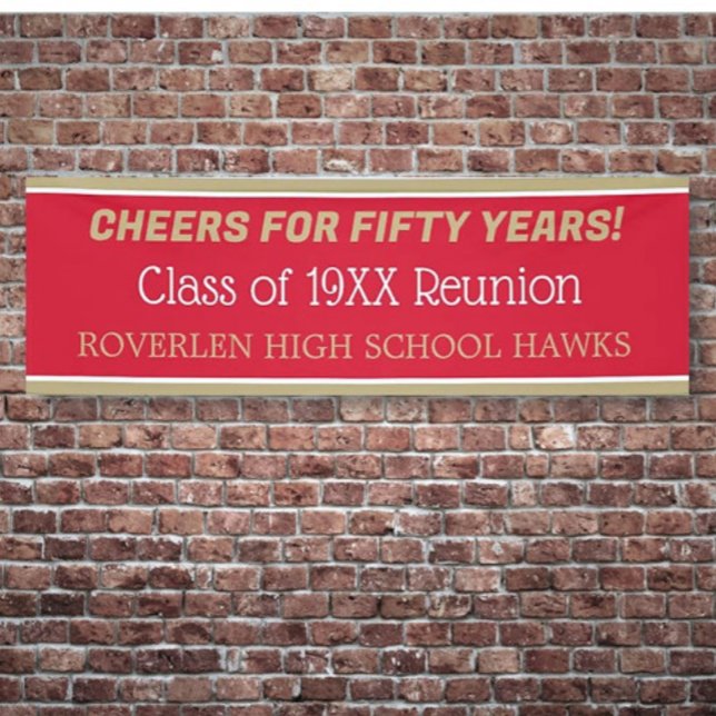 8 ft Banner! Edit the year! Class reunion Banner (Creator Uploaded)