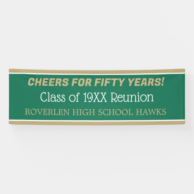 8 ft Banner! Edit the year! Class reunion Banner (Horizontal)