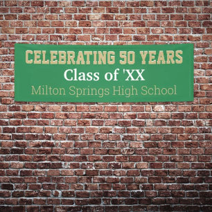 8 ft long! Celebrate 50 yrs reunion banner