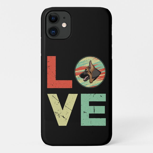 8 German Shepherd Love Case-Mate iPhone Case (Back)