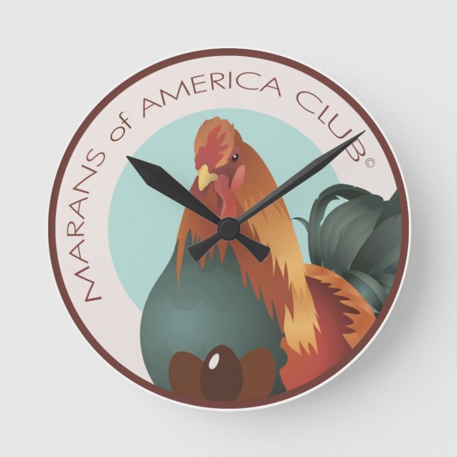 8 inch MOAC Logo Wall Clock (Front)