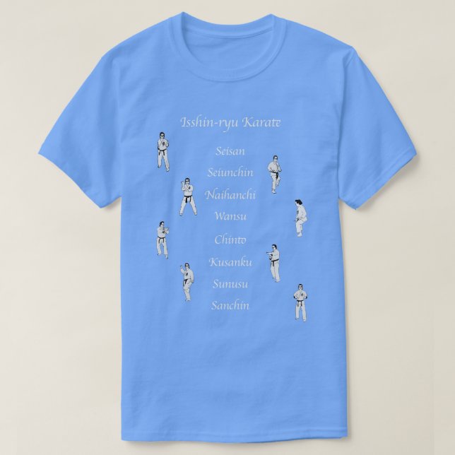 8 Kata of Isshinryu Karate with Illustrations Whit T-Shirt (Design Front)
