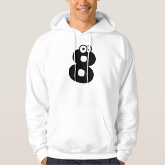 8, letter with eyeballs hoodie