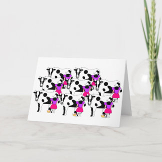 8 Maids Milking Card