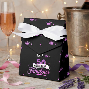8-Pack 50th Birthday Favour Boxes for Her