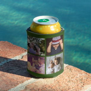 8 Photo Collage DIY Fun Personalised Can Cooler
