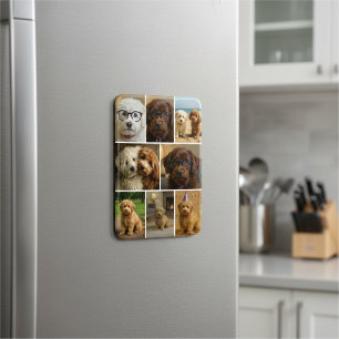 8 Photo Collage Personalised Custom Magnet