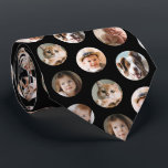 8-Photo Collage Tie<br><div class="desc">Modern men's tie featuring a collage of 8 photos on a simple,  solid background colour of your choice (use the design tool to change the background colour).</div>