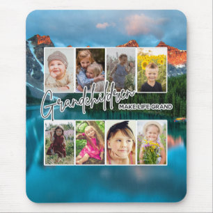 8 Photo "Grandchildren Make Life Grand" Mouse Pad