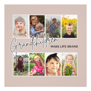 8 Photo "Grandchildren Make Life Grand" Print