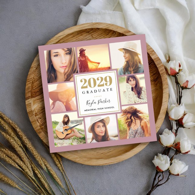 8 Photo Magnetic Graduation Announcement Cards (Creator Uploaded)