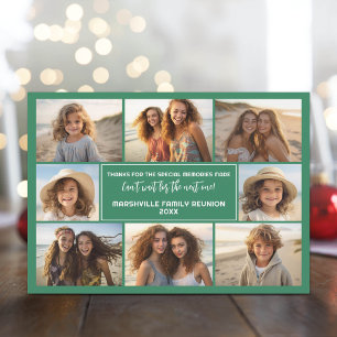 8 Photos - Family Reunion Memories Holiday Card