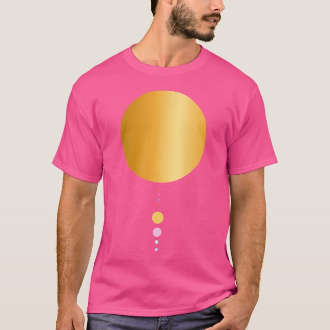 8 Planets Solar System Astronomy T-Shirt (Front)