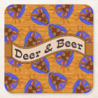 8-Point Buck Deer Hunting Trophy on Wood Grain