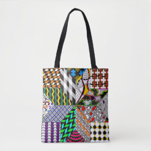 8-Point Quilting Block Tote Bag