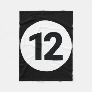 8 Pool Ball 12 Billiards Costume Halloween Group M Fleece Blanket