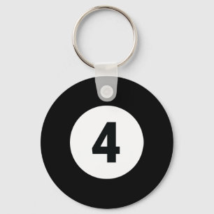 8 Pool Ball 4 Billiards Costume Halloween Group Ma Key Ring