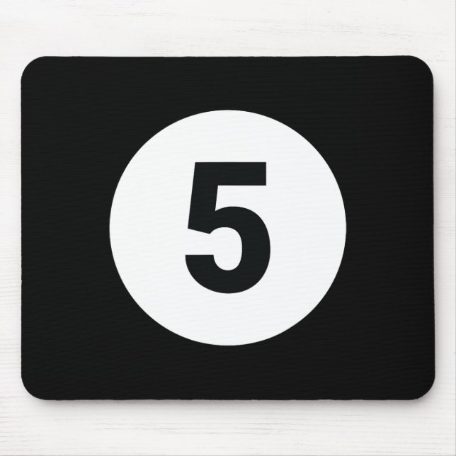 8 Pool Ball 5 Billiards Costume Halloween Group Ma Mouse Pad (Front)