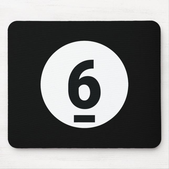 8 Pool Ball 6 Billiards Costume Halloween Group Ma Mouse Pad (Front)