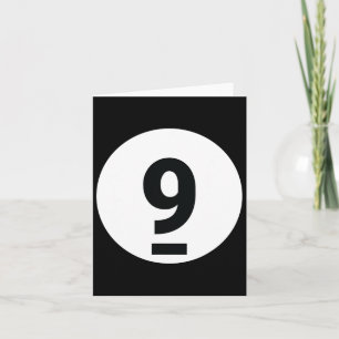 8 Pool Ball 9 Billiards Costume Halloween Group Ma Card