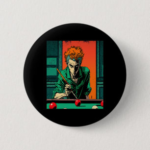 8-pool Billiard Fans Retro Pop Art Style Billiards 6 Cm Round Badge