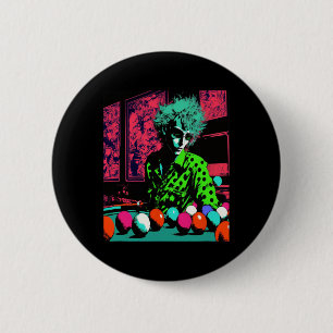 8-pool Billiard Fans Retro Pop Art Style Billiards 6 Cm Round Badge