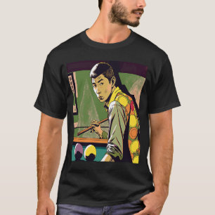 8 Pool Billiard Fans Retro Pop Style Billiards T-Shirt
