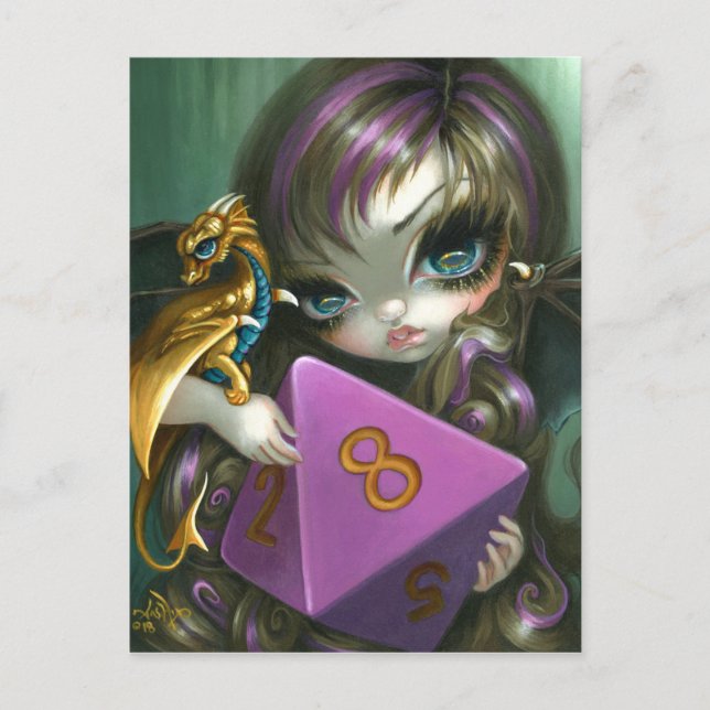 "8 Sided Dice Fairy" Postcard (Front)