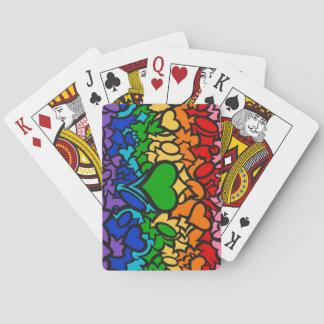 8-Sripe Rainbow Pride Squiggle Playing Cards