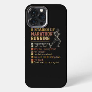 8 Stages of Marathon Running Cross Country Race iPhone 13 Pro Max Case