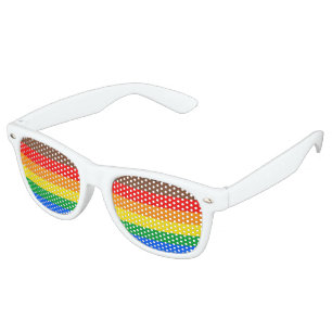 8-Striped LGBT Pride Flag Retro Sunglasses