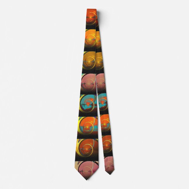 8 to go Abstract Power Spirals + your ideas Tie (Front)